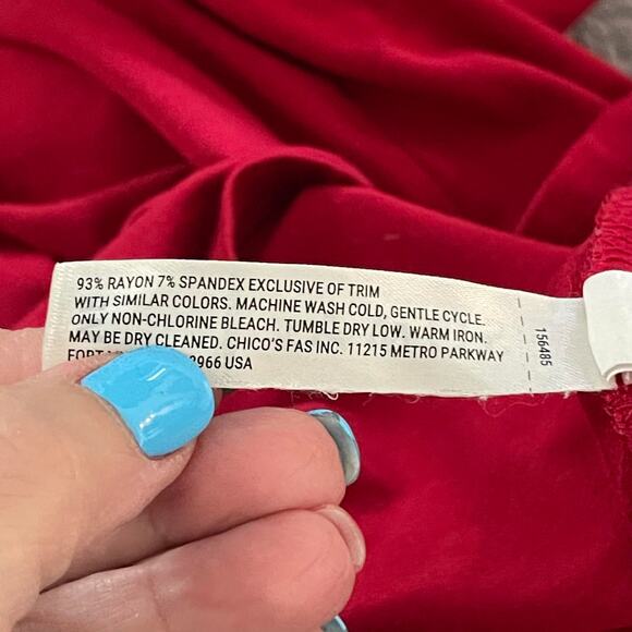 Soma red knit tee shirt t-shirt women's medium may be sleep shirt soft comfort - Picture 6 of 12